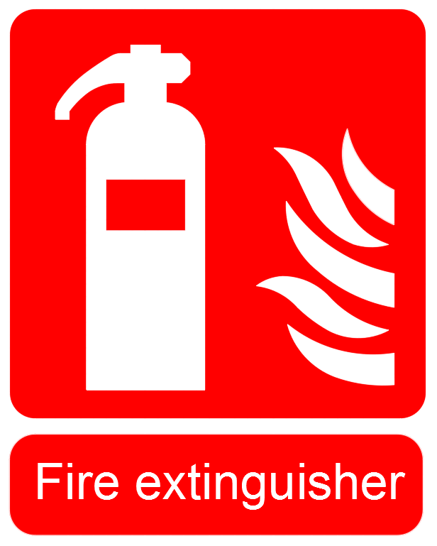Fire extinguisher drawing symbols chart